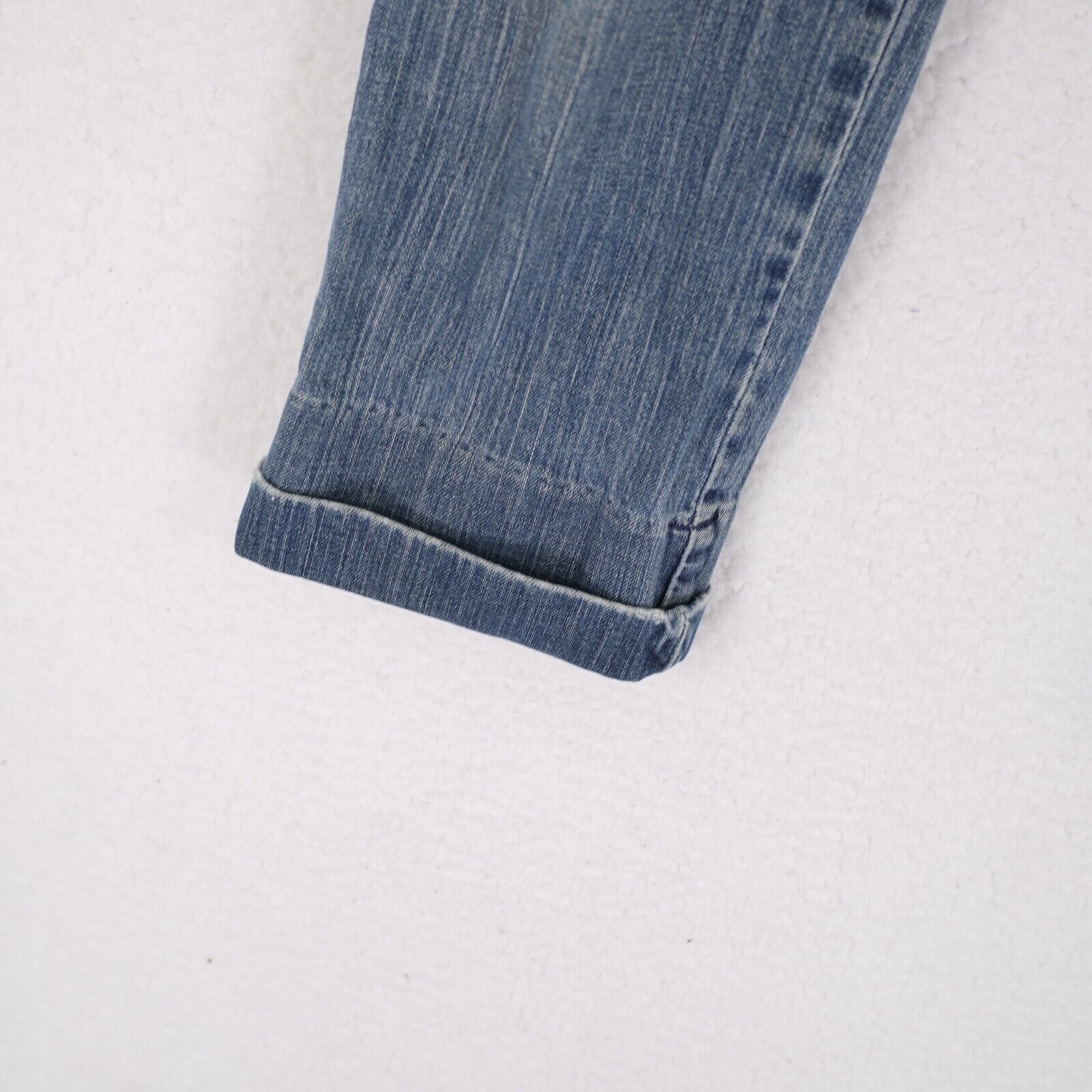 Gap Gap Low Rise Cropped Denim Stone Wash Blue Denim Jeans Size Size 32" / US 10 / IT 46 - 2 Thumbnail