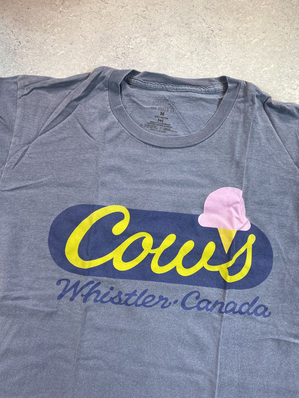 Designer × Icecream The Cows Icecream Men’s Blue T-shirt With Big Logo Size US M / EU 48-50 / 2 - 3 Thumbnail