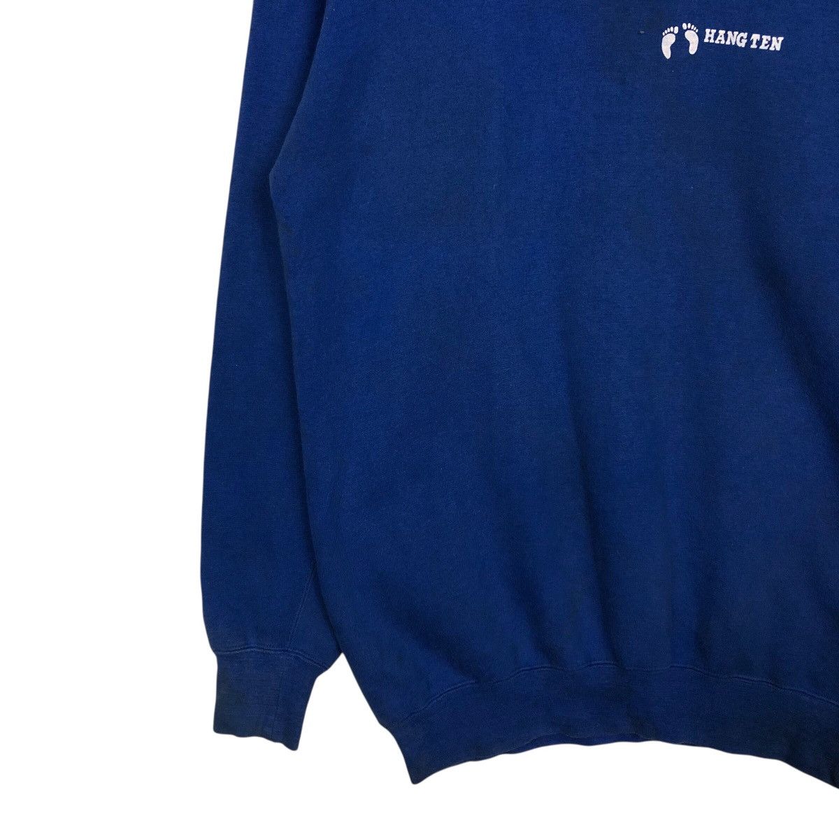 Japanese Brand Vintage Hang Ten Blue Pullover Sweatshirt Size US L / EU 52-54 / 3 - 5 Thumbnail