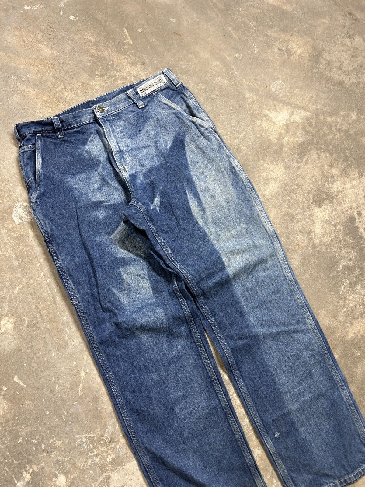 Carhartt Vintage Faded Denim Carhartt Carpenter Jeans Size US 34 / EU 50 - 5 Thumbnail