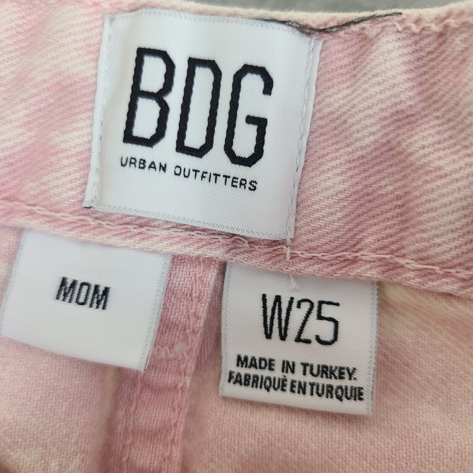 Urban Outfitters BDG urban outfitters Mom Jeans Womens size W25 pink acid was Size 25" / US 0 / IT 36 - 3 Thumbnail