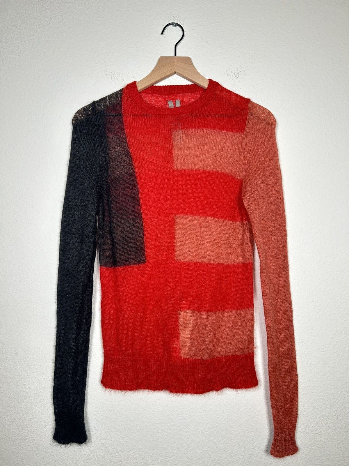Rick Owens Larry FW19 Mohair Aztec Knit | Grailed