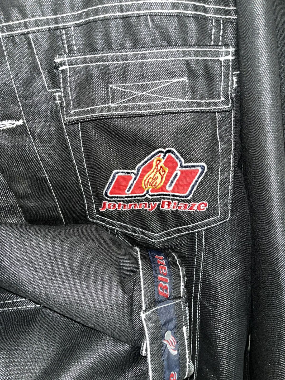 Vintage Johnny Blaze VintageDenimJacket–Rare90sHip-Hop/Y2KStreetwear Size US L / EU 52-54 / 3 - 3 Thumbnail