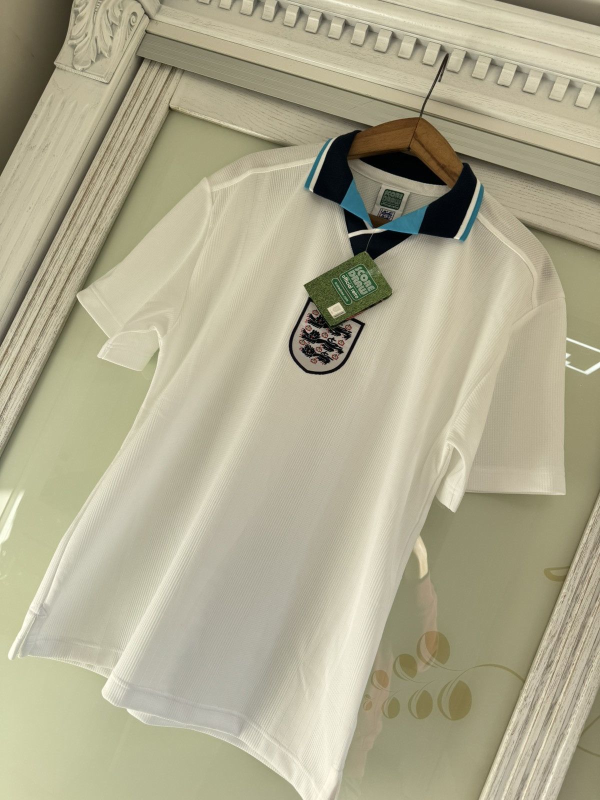 Umbro Vintage England 1996-1997 Score Draw Home Soccer Jersey Kit Size US M / EU 48-50 / 2 - 3 Thumbnail