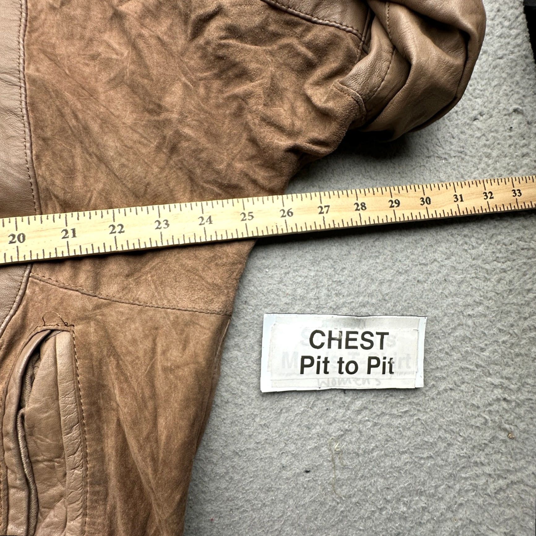 Vintage VINTAGE Cortefiel De Espana Leather Bomber Jacket Mens 42 Large Lined Zip Brown Bomber Jacket Mens L Brown Leather Zip 50in Chest Mens Vintage -Mens- Size US L / EU 52-54 / 3 - 3 Thumbnail