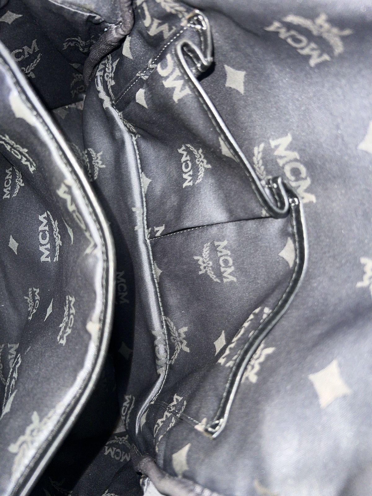 MCM MCM Dusty Blue Monogram Studded Backpack Size ONE SIZE - 21 Thumbnail