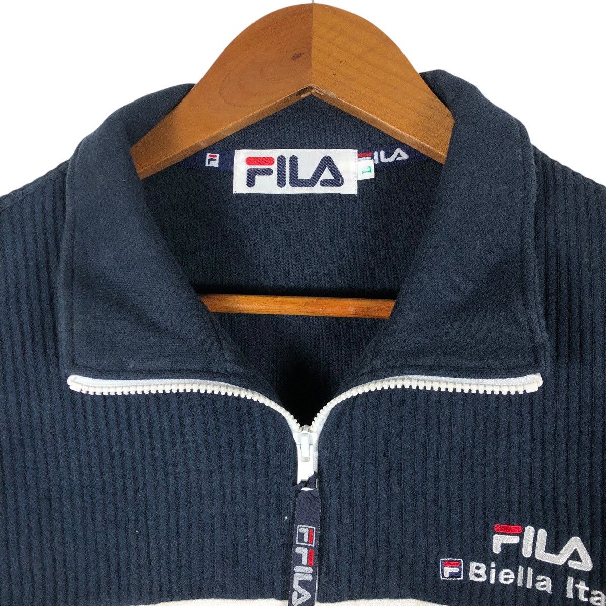 Fila FILA Biella Italia Half Zip Sweatshirt Size US L / EU 52-54 / 3 - 3 Thumbnail