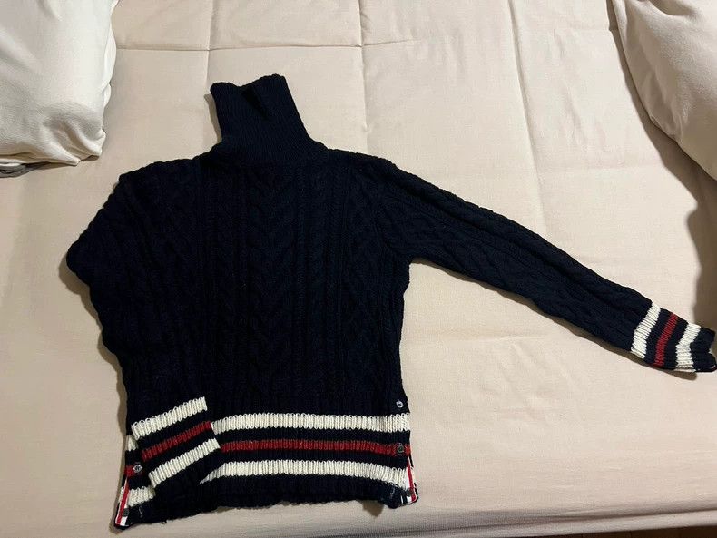 Thom Browne Thom Browne High collar knitted wool Size US M / EU 48-50 / 2 - 1 Thumbnail