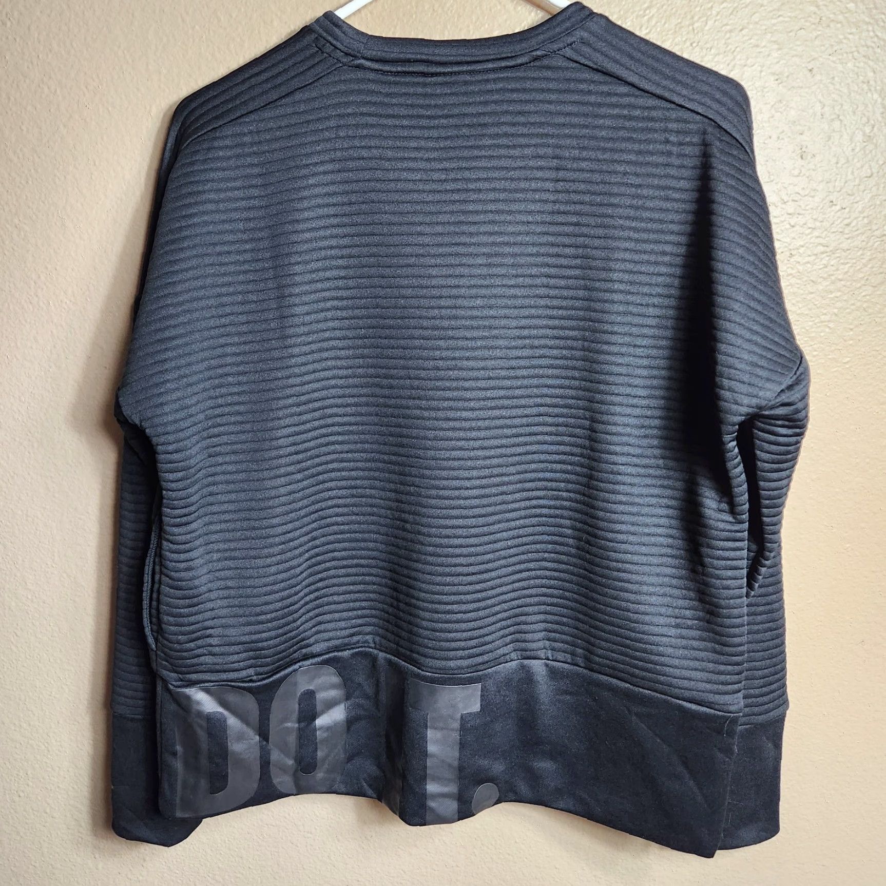 Nike Nike Dri-Fit Training Womens Black Crew Top Rib-Quilted Sweatshirt-Size S Size S / US 4 / IT 40 - 5 Thumbnail
