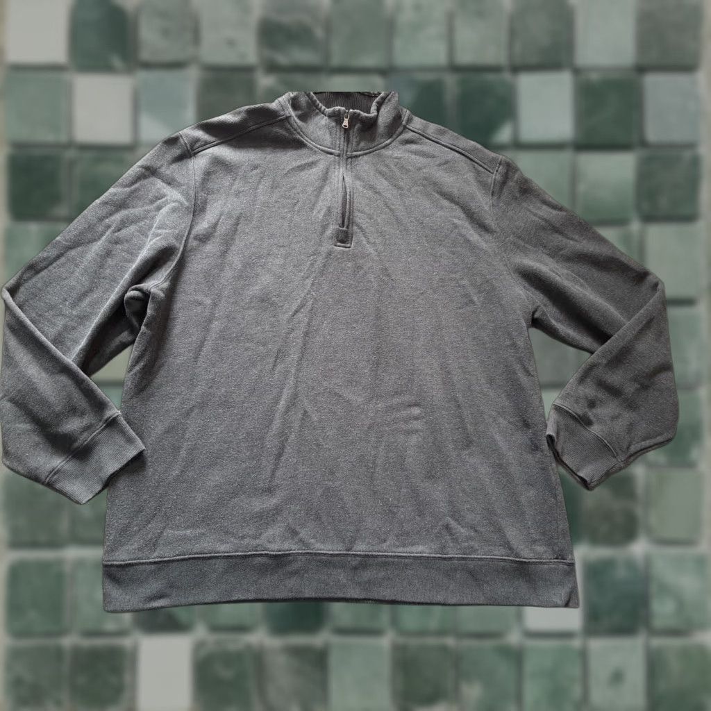 Arrow Arrow Mens Gray Long Sleeve Sweater 2XL 3XL XXL Pullover Knit Crew Zip Closure Casual Cotton Jacket? Size US XXL / EU 58 / 5 - 1 Thumbnail