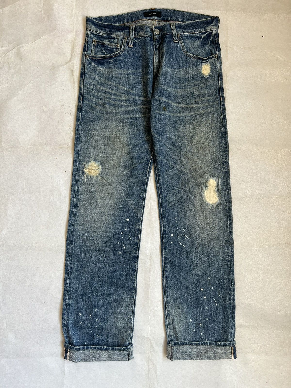Global Work Paint Splatter Global Work Selvedge Denim Inspire By Kapital Size US 33 - 2 Thumbnail