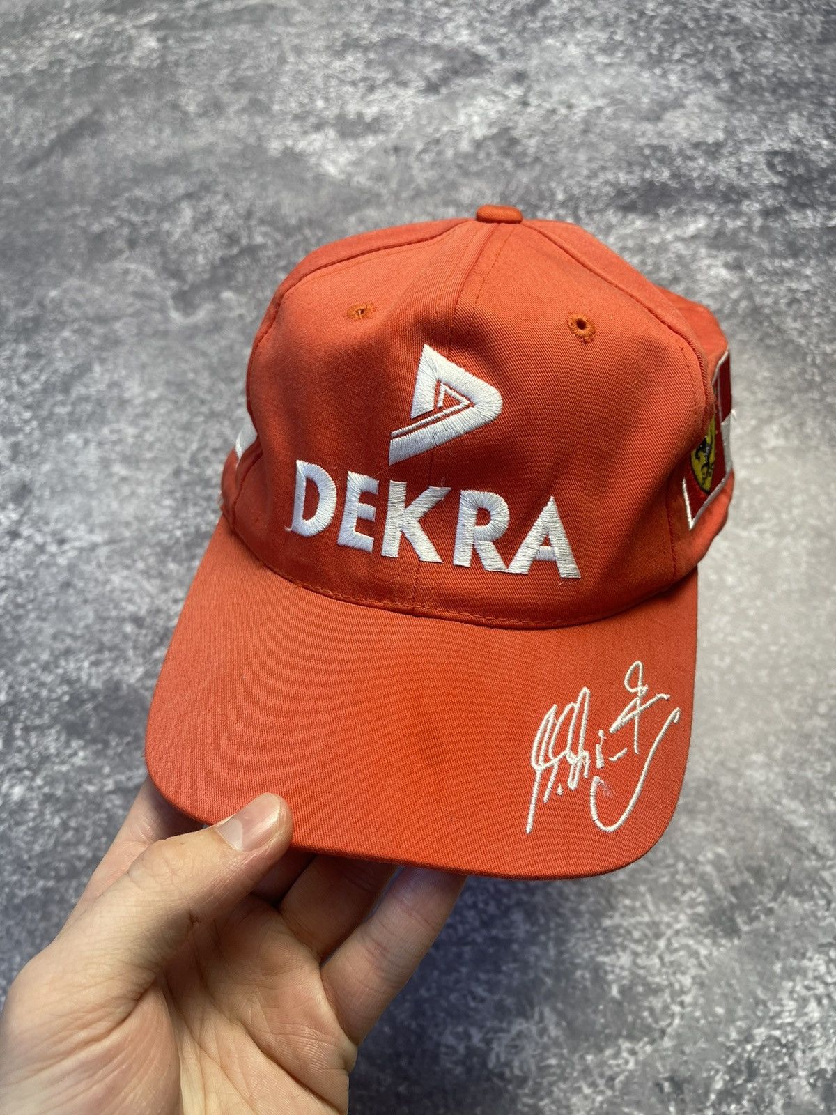 vintage original FERRARI Michael Schumacher Dekra FORMULA 1 CAP unworn RARITÄT e