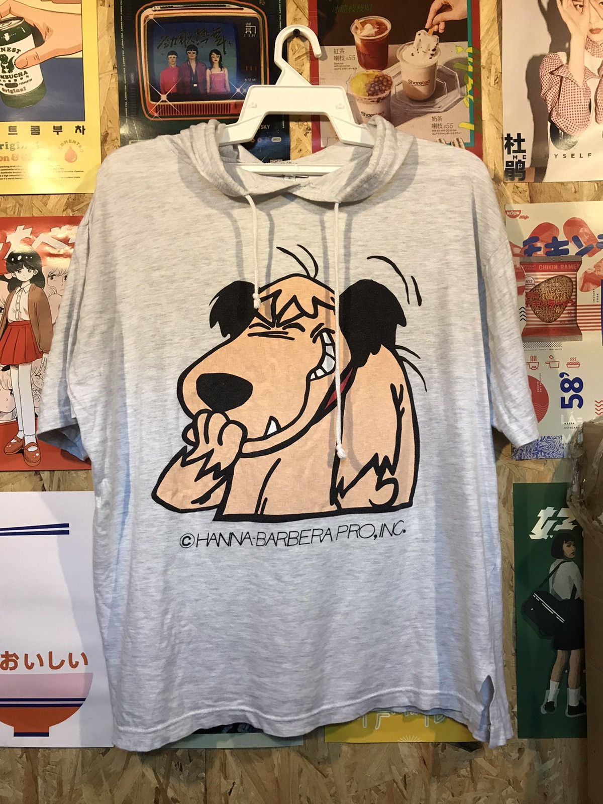 Vintage Hanna Barbera Short Sleeve Hoodie Size US M / EU 48-50 / 2 - 1 Thumbnail