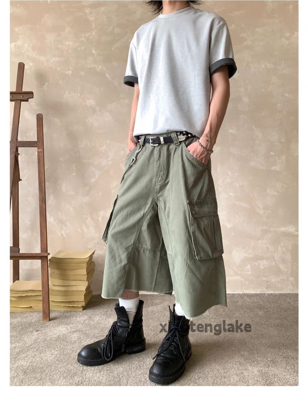 Vintage Unisex outdoor utility loose baggy Carpenter shorts Size US 30 / EU 46 - 6 Thumbnail