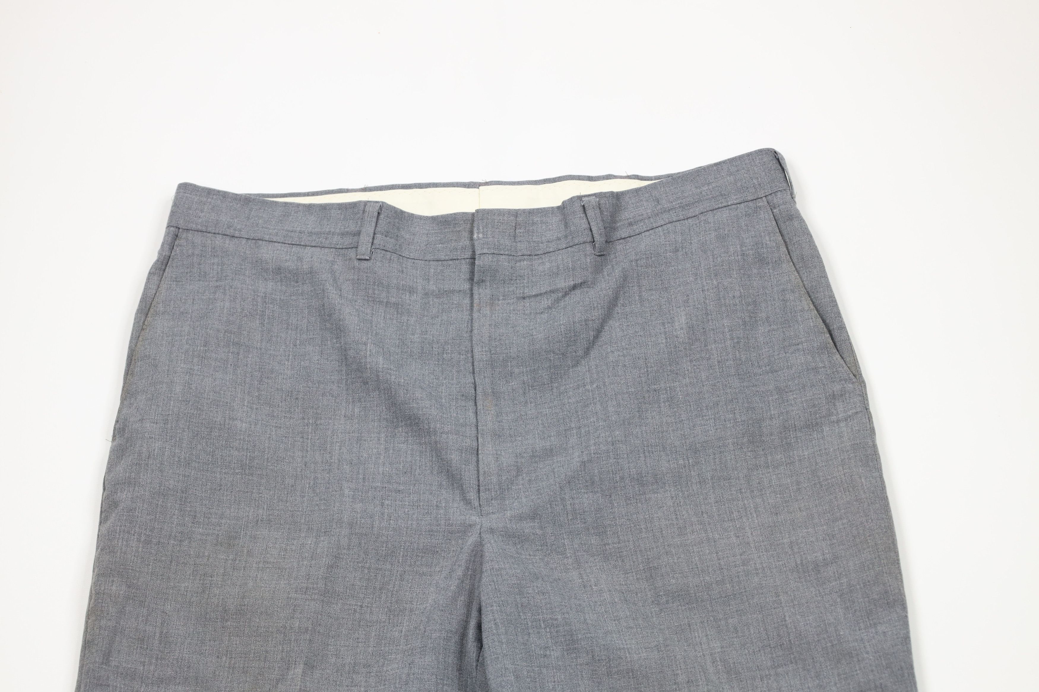 Vintage Vintage 70s Streetwear Flared Wide Leg Chino Pants Gray Size US 36 / EU 52 - 2 Thumbnail