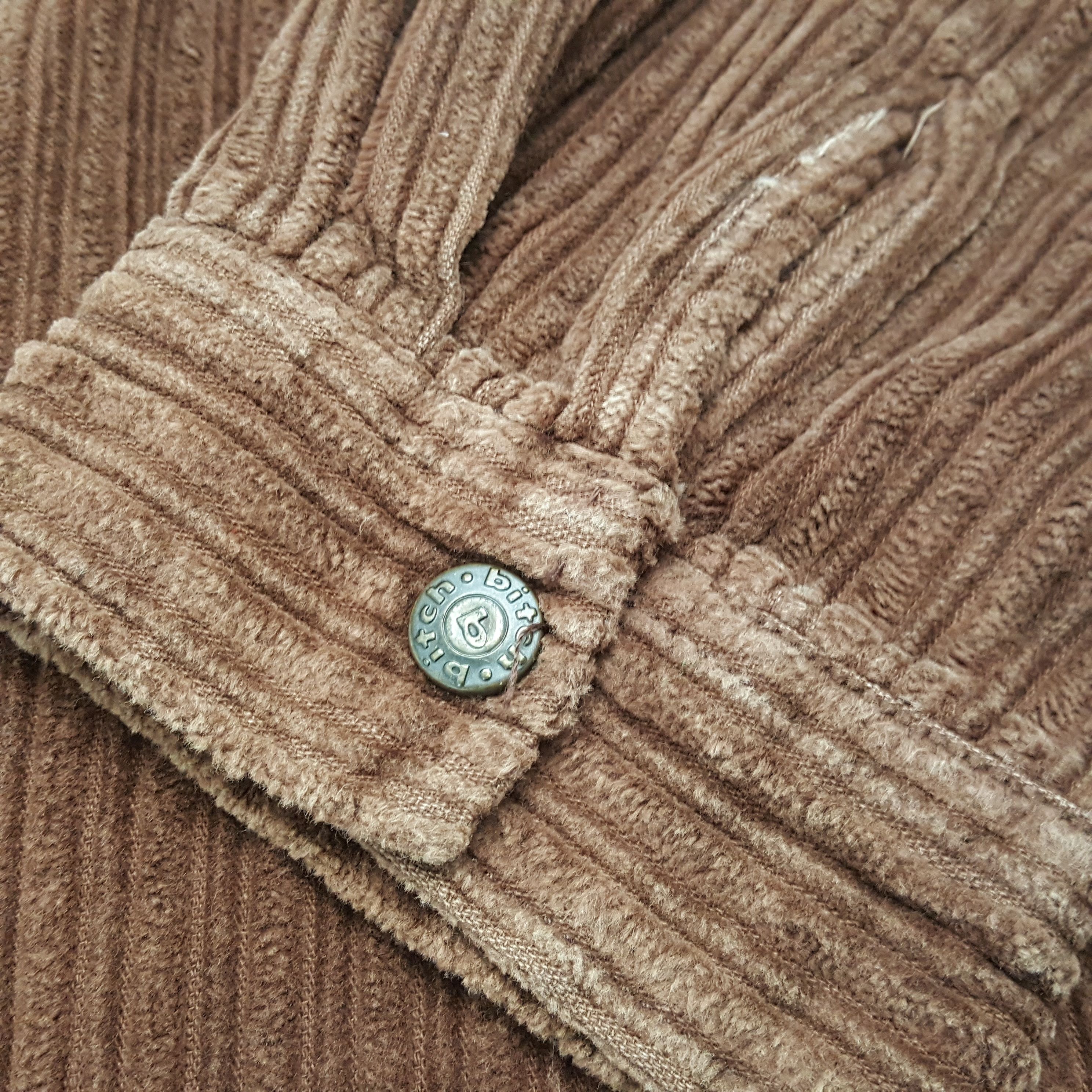 Vintage Vintage BITCH SKATEBOARD Corduroy Style Zipper Jacket Size US XL / EU 56 / 4 - 8 Thumbnail