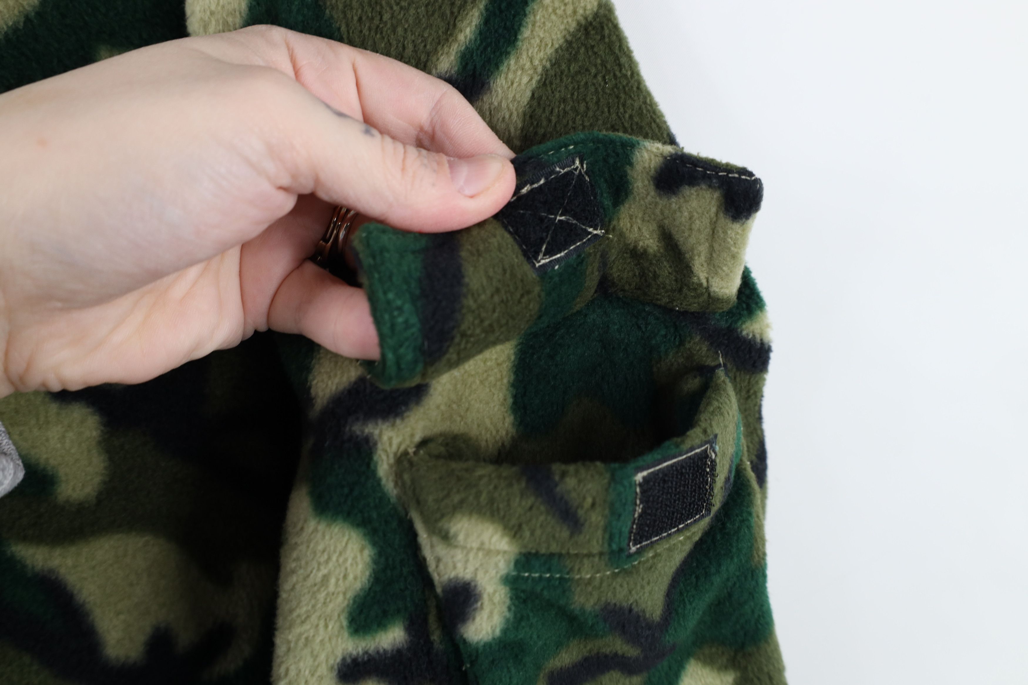 Vintage Vintage 90s Streetwear Half Zip Fleece Hoodie Sweatshirt Size US M / EU 48-50 / 2 - 4 Thumbnail