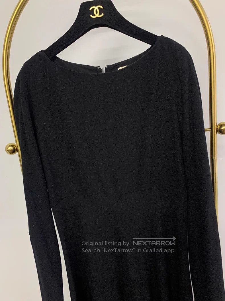 Hermes Hermes Black Long Sleeve Dress Size XS / US 0-2 / IT 36-38 - 2 Thumbnail