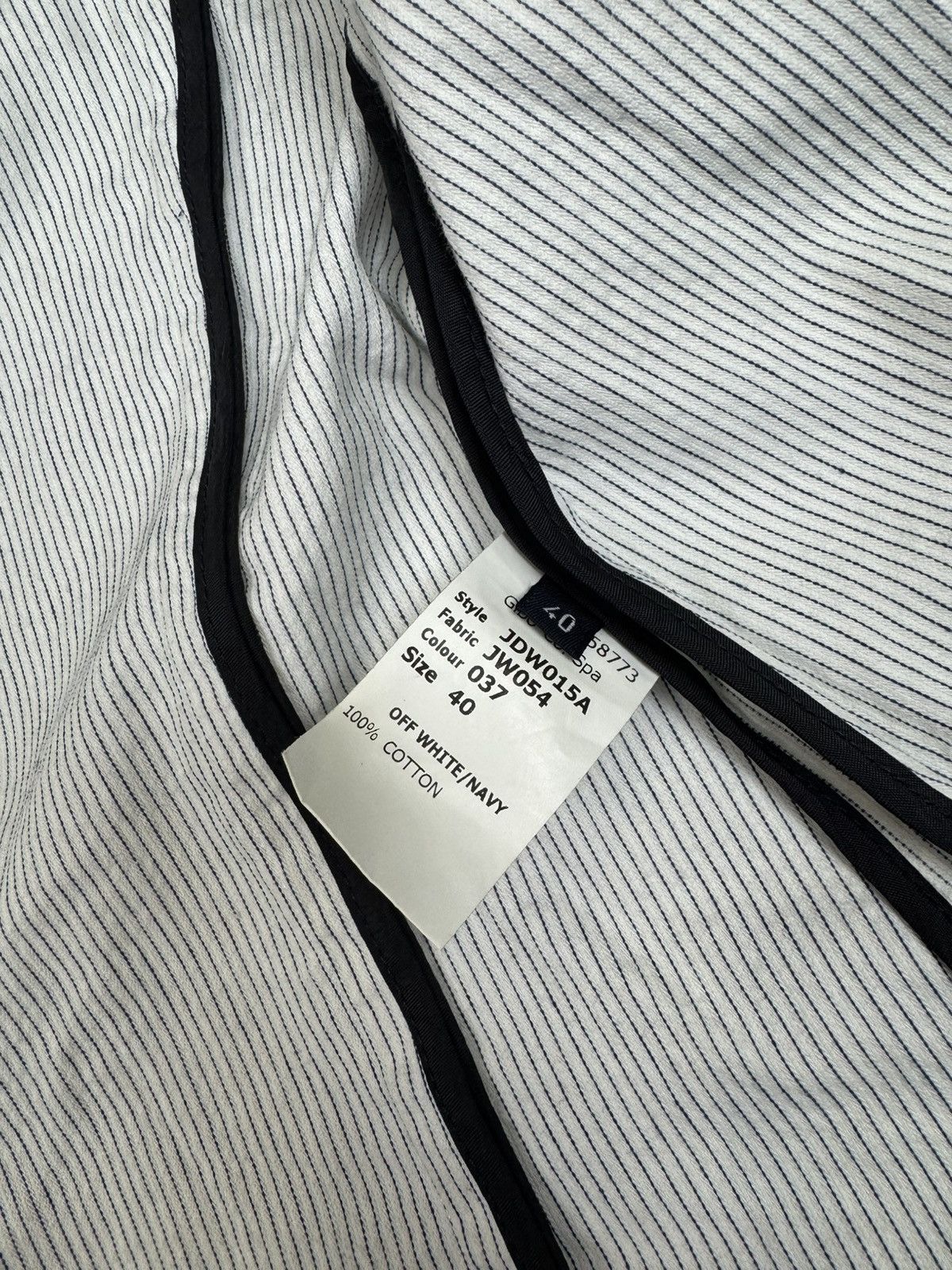 Jil Sander Women’s Jil Sander Striped Cotton Blazer Y2K Size S / US 4 / IT 40 - 10 Thumbnail