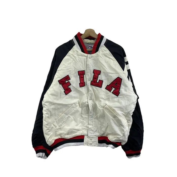 Fila Vtg 90’ FILA BIELLA ITALIA Baseball Varsity Jacket Coat Size US L / EU 52-54 / 3 - 1 Thumbnail