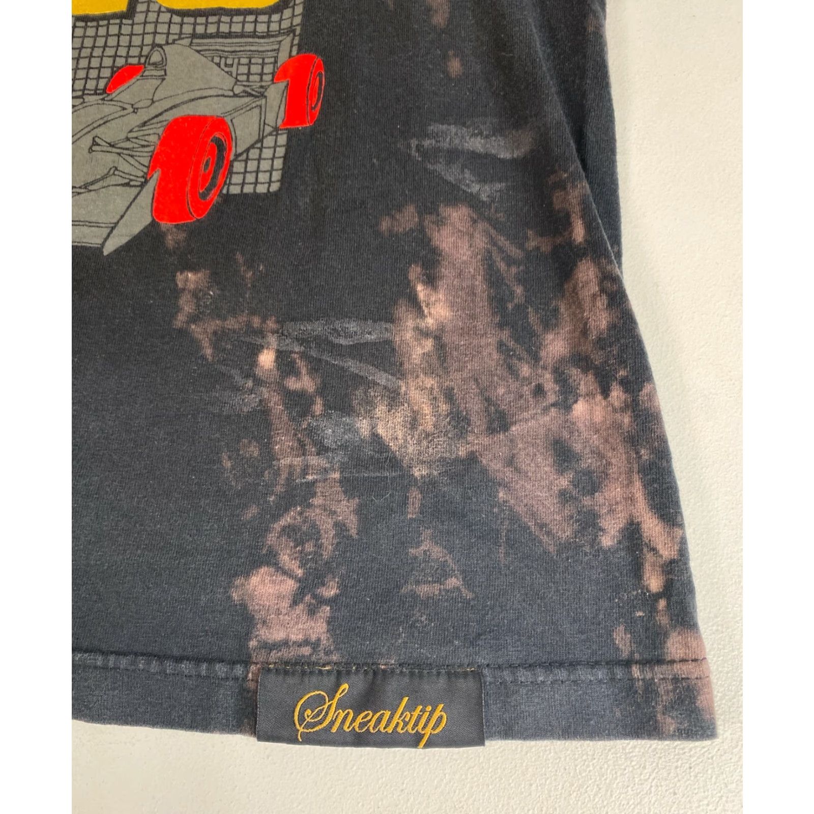 Vintage Sneaktip Men’s Force vs Flight Official Tie Dye T-Shirt Made in USA Sz L Black Crew Neck Short Sleeve 100% Cotton Shirt Size US L / EU 52-54 / 3 - 4 Thumbnail