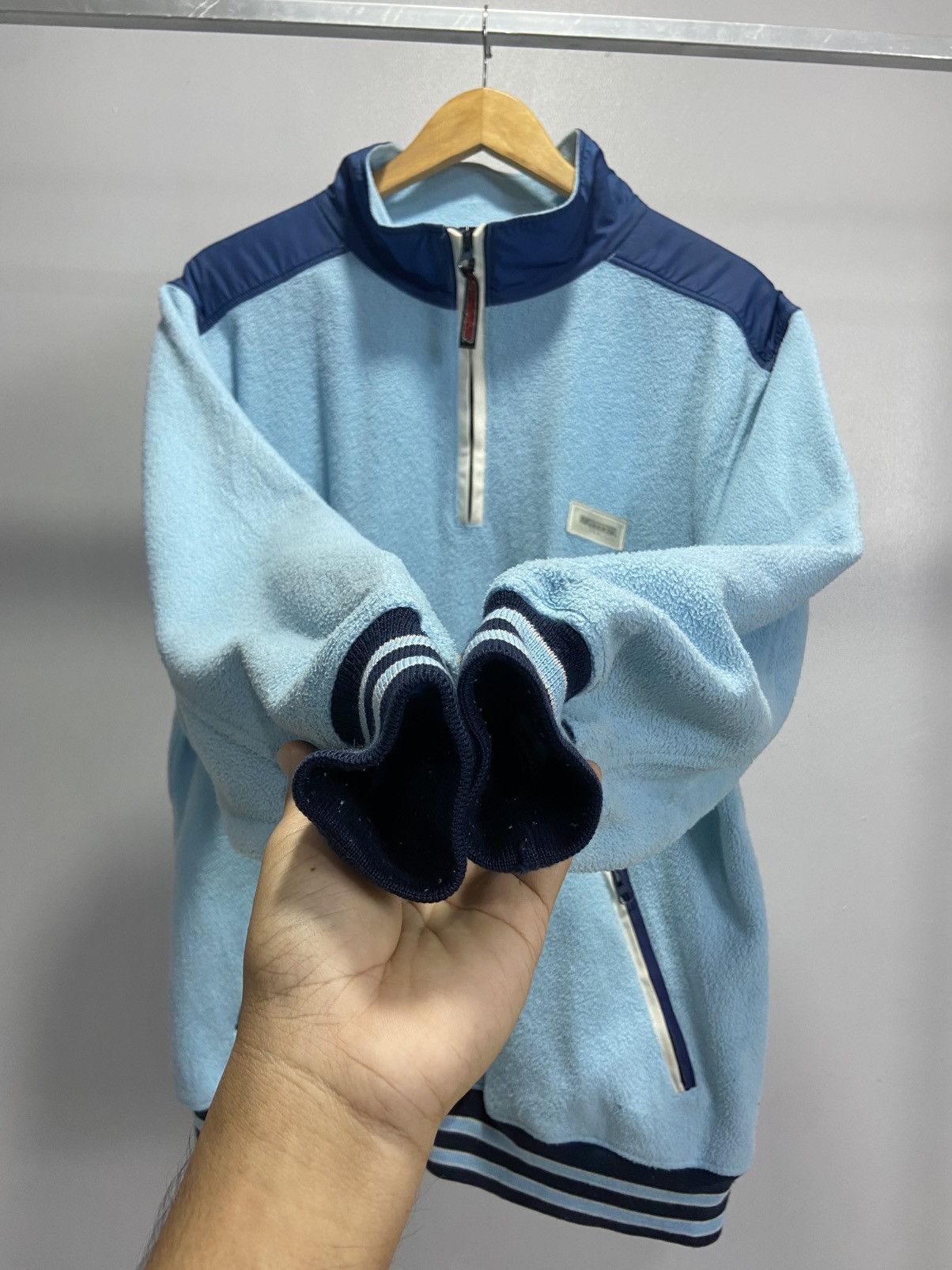 Japanese Brand × Vans × Vintage Vintage Vans U.S.A Fleece half zipper sweatshirt Size US L / EU 52-54 / 3 - 3 Thumbnail