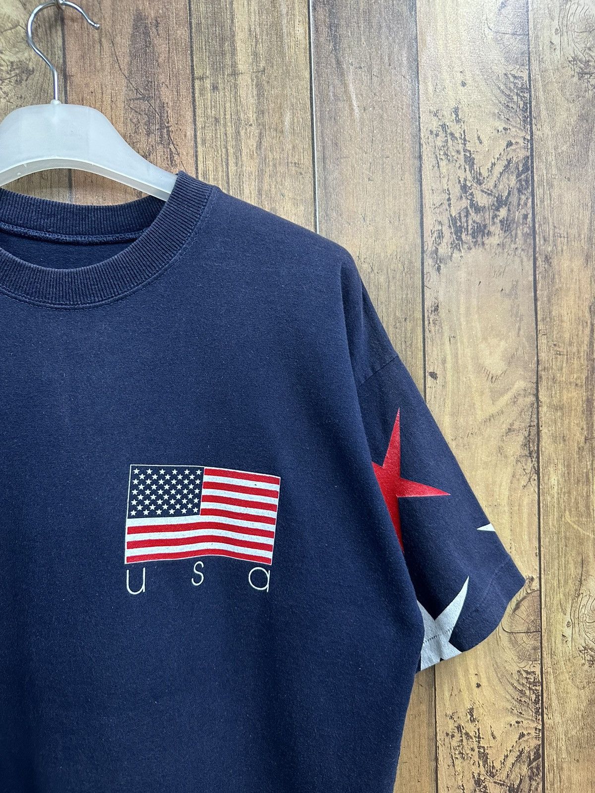 Vintage Vintage USA America Flag Single Stitch Shirt A459 Size US M / EU 48-50 / 2 - 4 Thumbnail