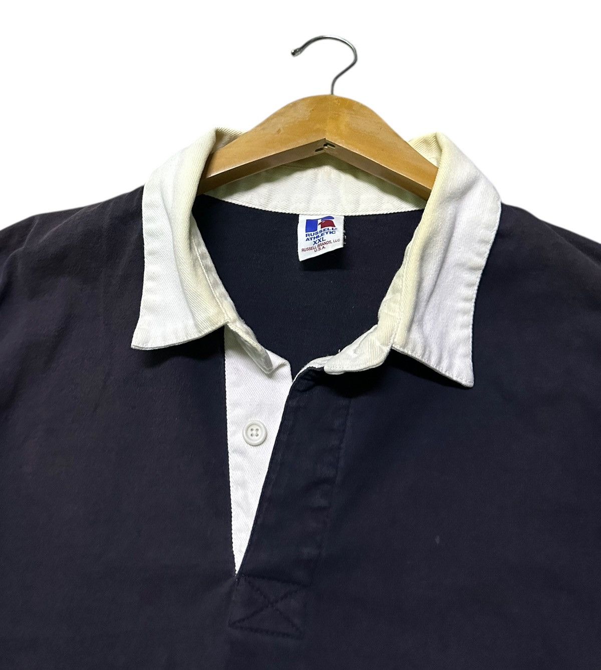 Russell Athletic Vintage 90s Russell athletic polo tee Size US XXL / EU 58 / 5 - 3 Thumbnail