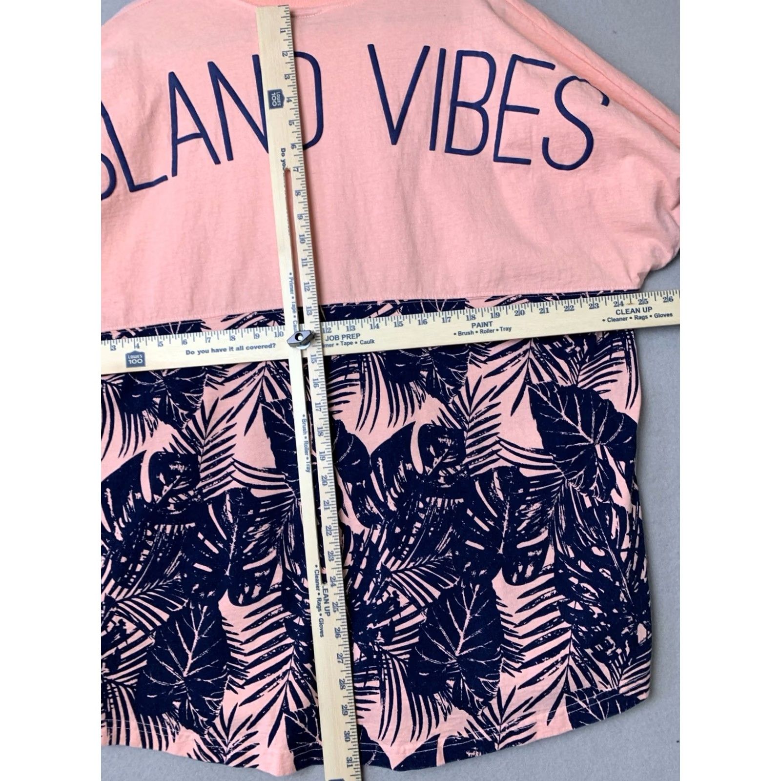 ESPIRIT Spirit Spirit Jersey Shirt Woman 2XL Peach T-Shirt Island Vibes 3/4 Sleeve Ferns Leaves Womens US 2XL Peach Island Bohemian 90s Beach Florida Shirt Size XXL / US 16-18 / IT 52-54 - 7 Thumbnail