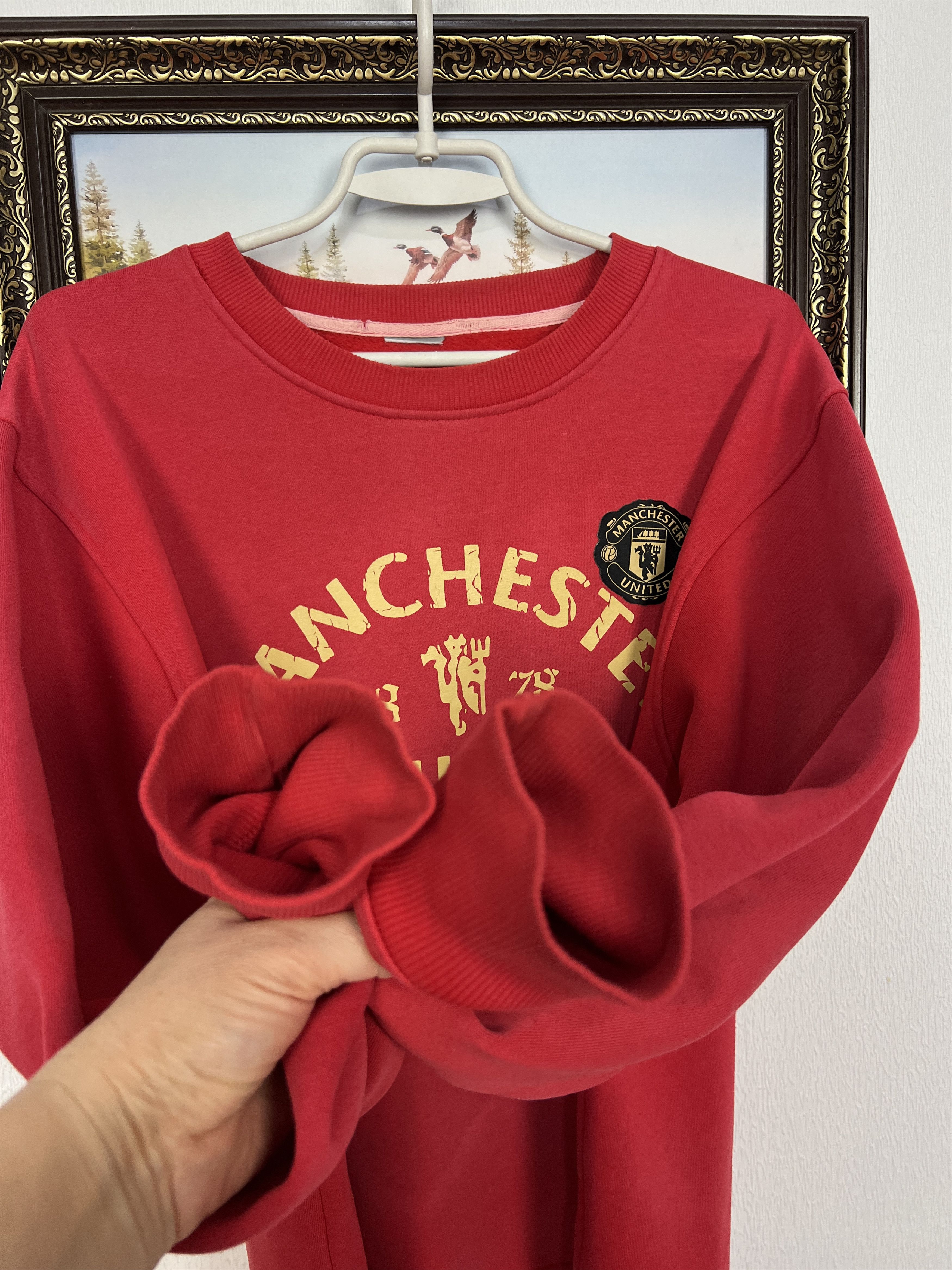 Nike Nike Manchester United Football Sweatshirt Soccer Track Top Size US L / EU 52-54 / 3 - 5 Thumbnail