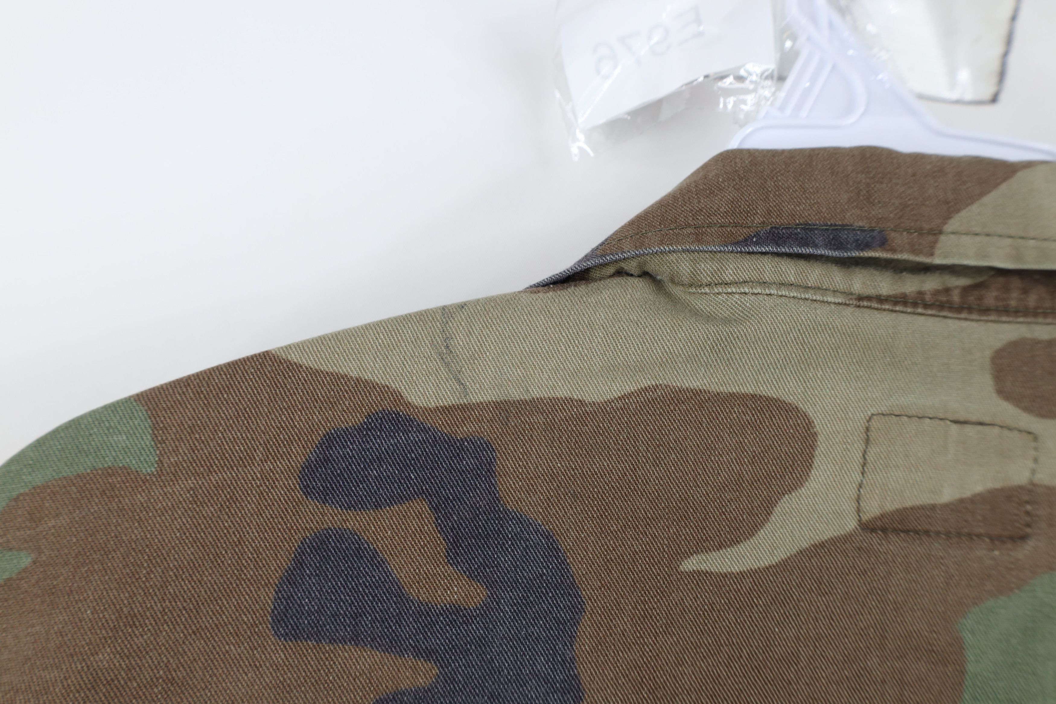 Vintage Vintage 90s Issued Woodland Camouflage Combat Jacket USA Size US M / EU 48-50 / 2 - 13 Thumbnail