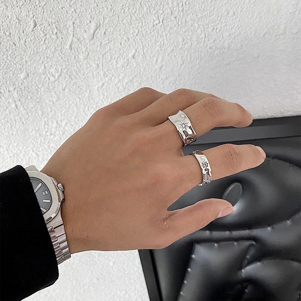 Jewelry Men's Retro Minimalist Star Ring Size ONE SIZE - 3 Thumbnail
