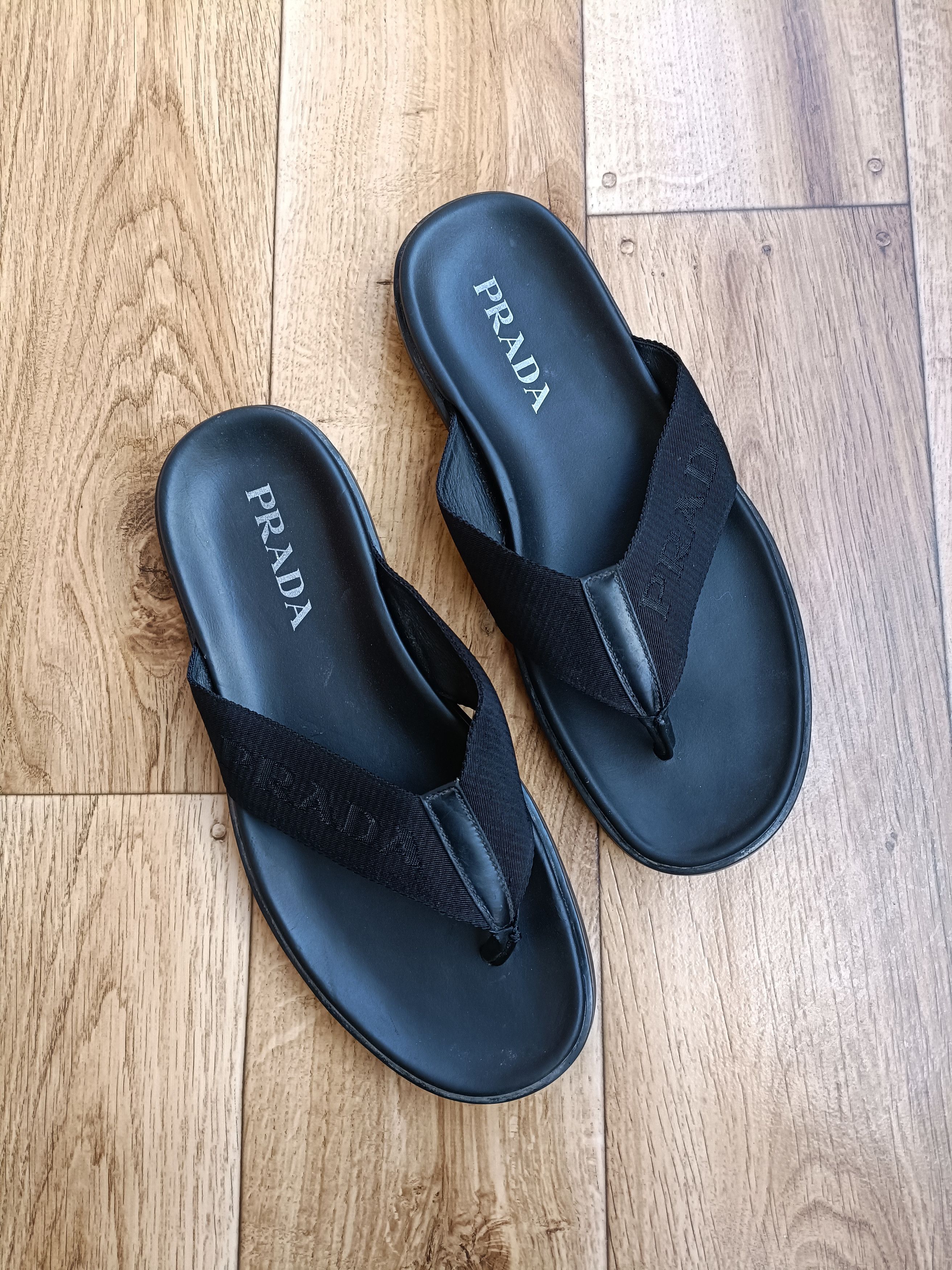 Prada Prada Nastro Leather Flat Sandals | Grailed display picture 3
