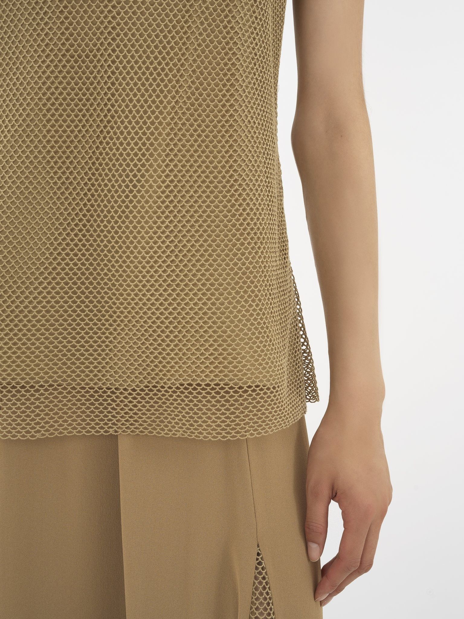Chloe o1loc1c0325 CHC24 Tank Top in Safari Khaki Size XL / US 12-14 / IT 48-50 - 5 Thumbnail