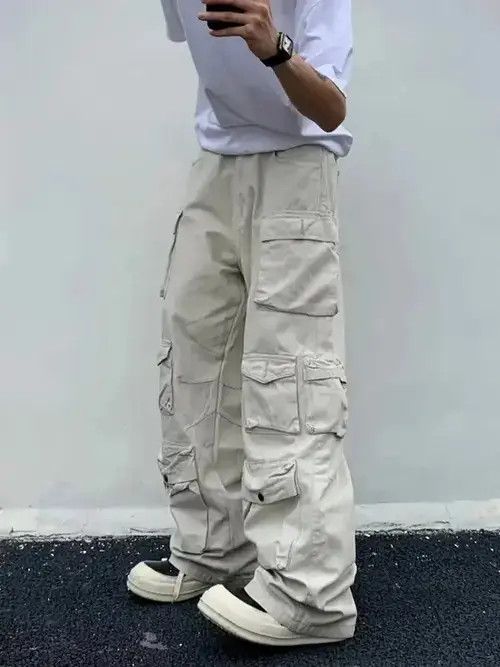 Japanese Brand × Ring Of Fire Unisex Loose Casual Spring Cargo pants Size US 36 / EU 52 - 4 Thumbnail