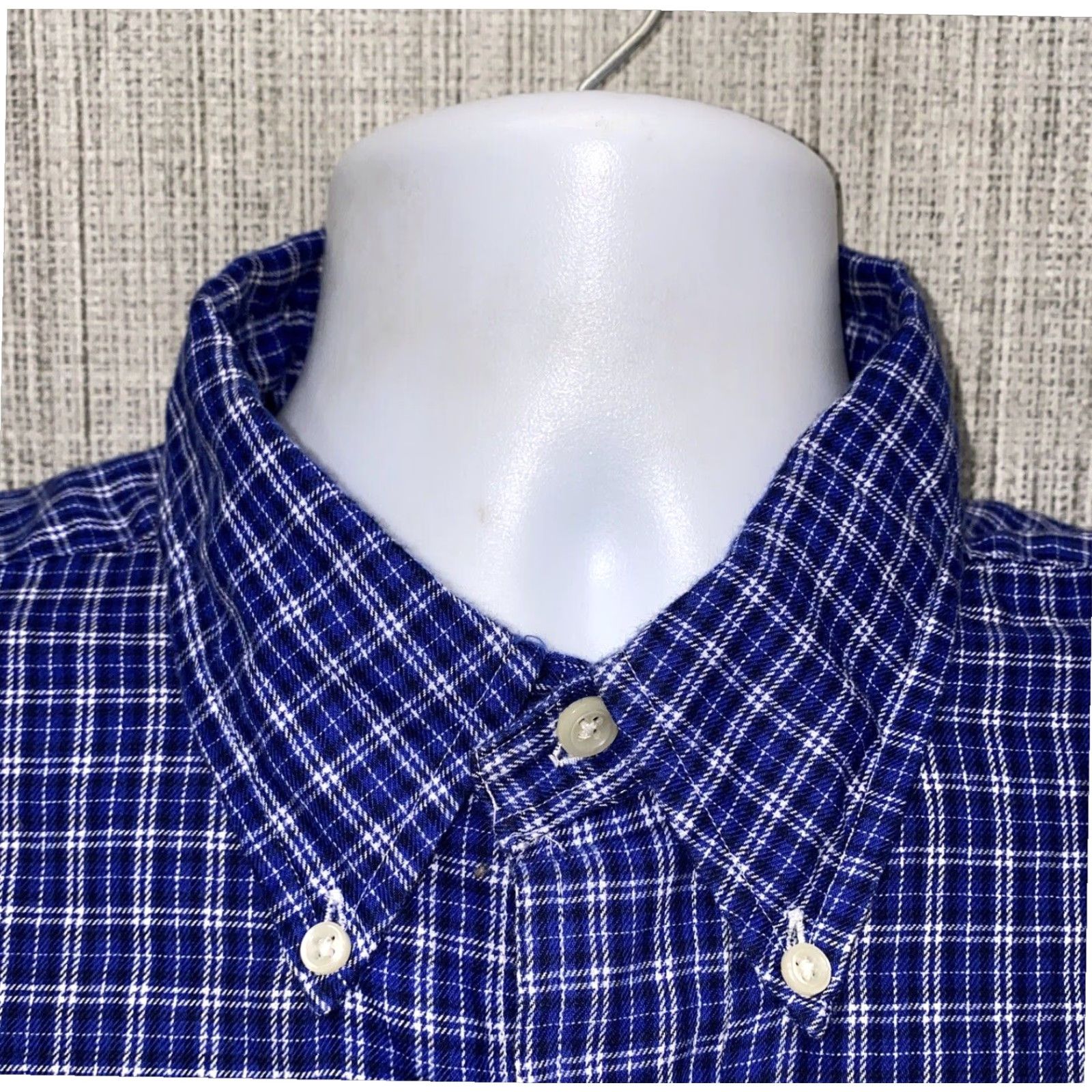 Ralph Lauren Ralph Lauren Mens Blue Long Sleeve Button Down Dress Shirt Large Size 42R - 3 Thumbnail