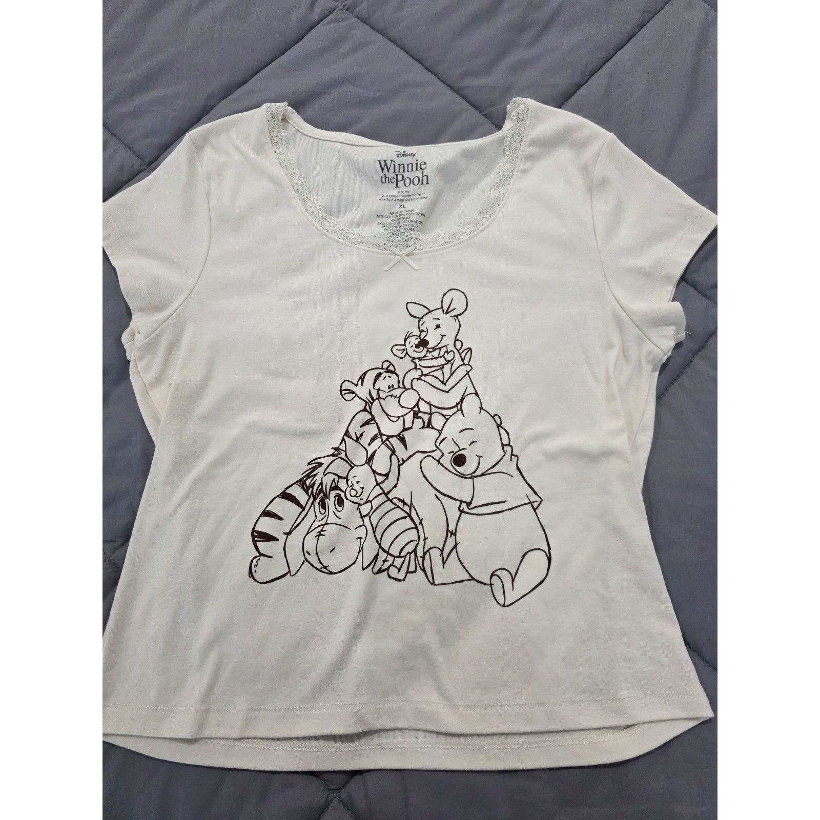 Disney Disney Winnie the Pooh and Friends sketch women's sz XL Shor Size XL / US 12-14 / IT 48-50 - 1 Thumbnail