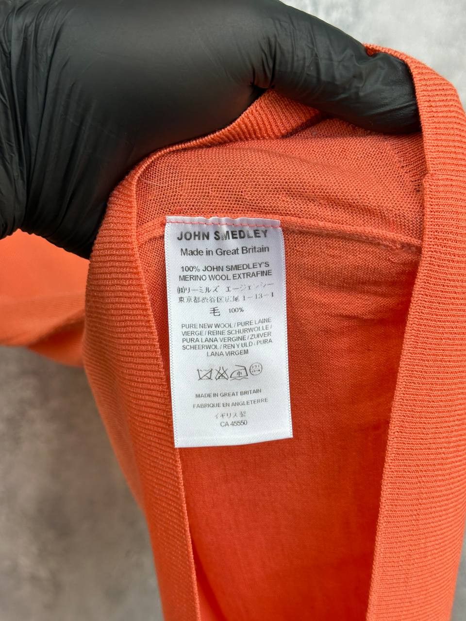 John Smedley John Smedley Merino Wool Sweater Coral Orange Great Britain Size M / US 6-8 / IT 42-44 - 10 Thumbnail