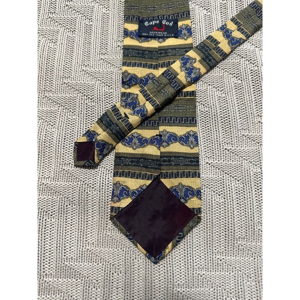 Vintage Cape Cod green striped silk tie Size ONE SIZE - 2 Thumbnail