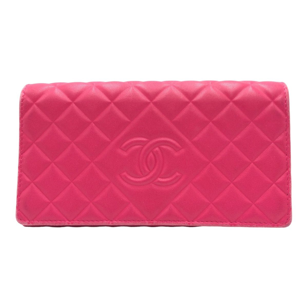 Chanel Chanel Chanel Matelasse Lambskin Long Wallet 404913 Leather Long Wallet 404913 in Very Good Condition Size ONE SIZE - 1 Thumbnail