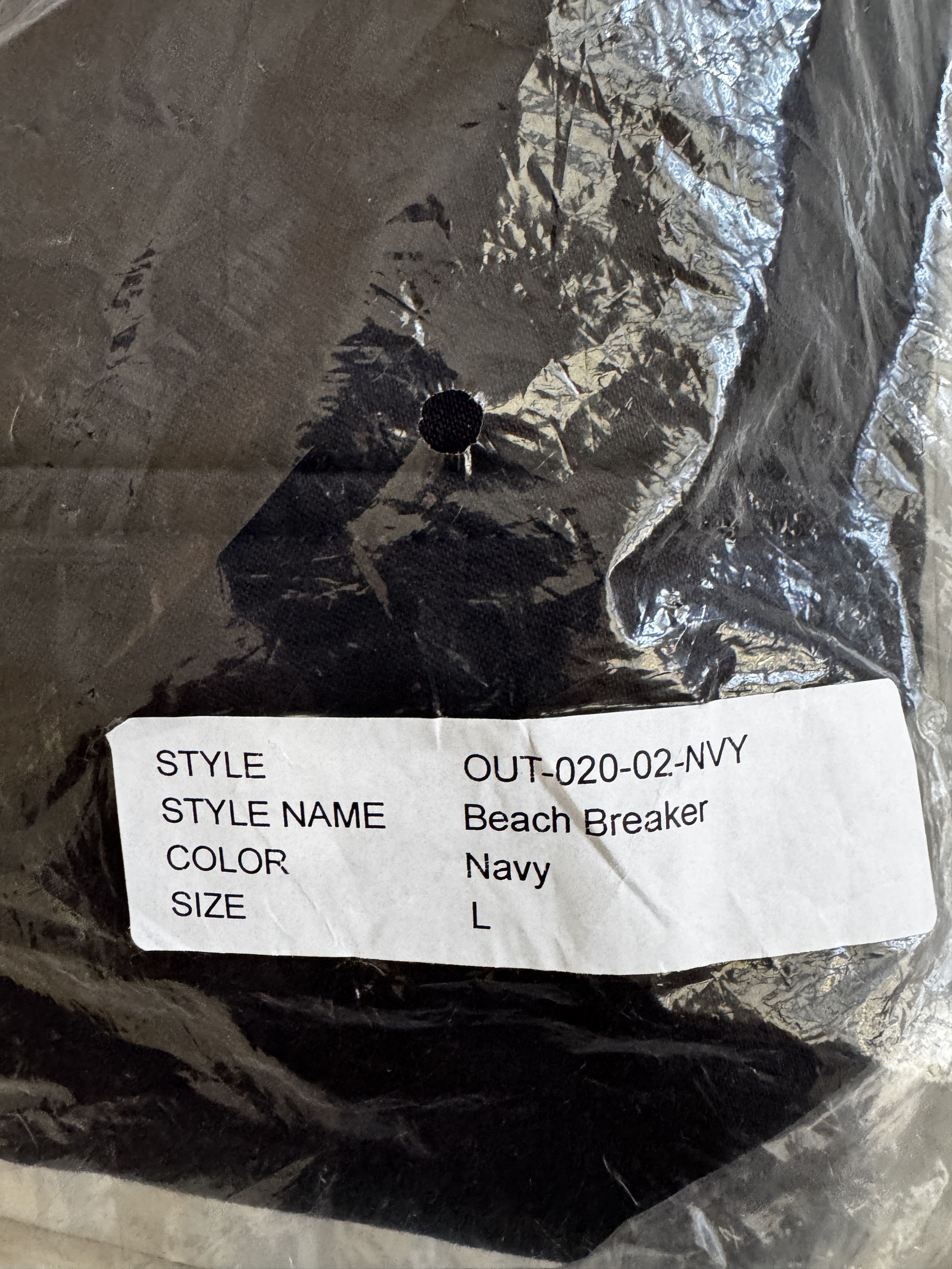 Beach Breaker (Lined) / Navy Nyco Back Sateen Coach Jacket in Blue, Men's — image 6 of 6