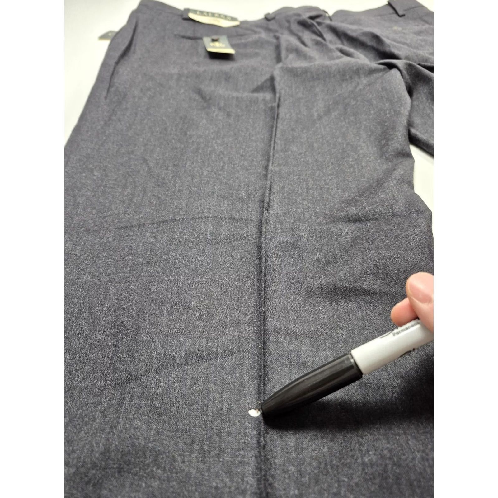 Ralph Lauren Lauren Ralph Lauren Dress Pants Mens 44 Waist 44x34 Gray Wool Straight Zip Front Pockets Vintage No Size US 44 / EU 60 - 6 Thumbnail