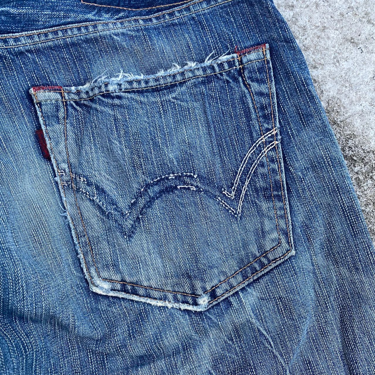 Edwin Vintage Edwin 503 Distressed Denim Kurt Cobain Style Size US 34 / EU 50 - 12 Thumbnail