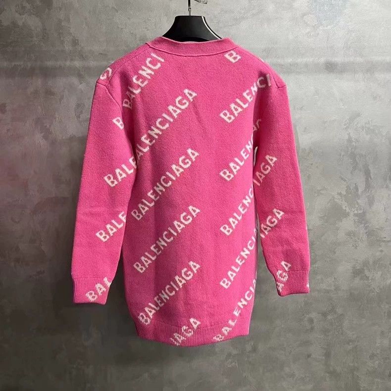 Balenciaga Balenciaga Pink monogrammed cardigan sweater Size XS / US 0-2 / IT 36-38 - 6 Thumbnail