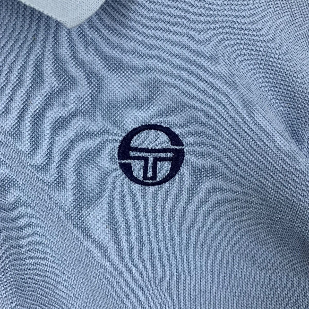 Sergio Tacchini Vintage SERGIO TACCHINI ITALY Tennis Blue Polo Tee Shirt Top Size M / US 6-8 / IT 42-44 - 3 Thumbnail