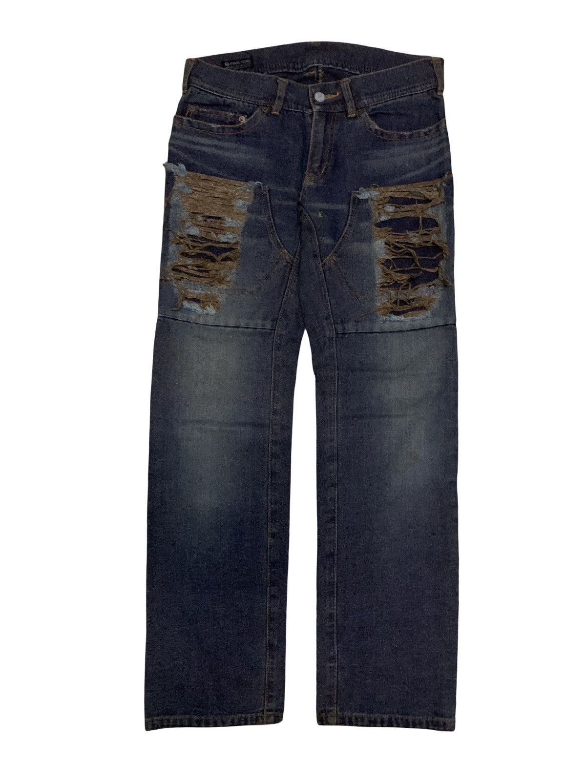 Final Home 💥Archive Issey Miyake Final Home Distressed Denim Size US 31 - 1 Thumbnail
