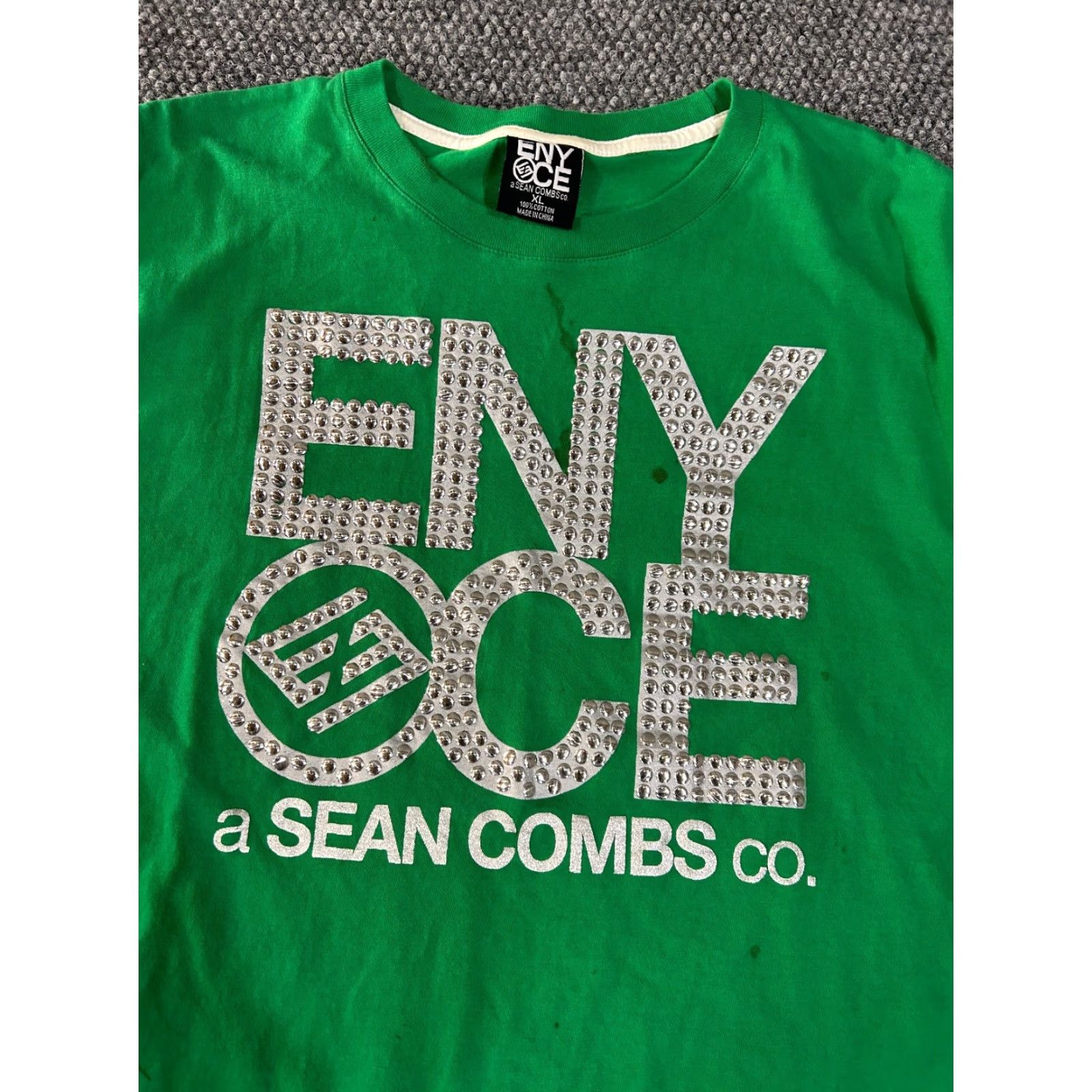 Enyce ENYCE T-Shirt Mens XL Green Hip Hop Logo Short Sleeve Crew Neck Vintage No Size US XL / EU 56 / 4 - 5 Thumbnail