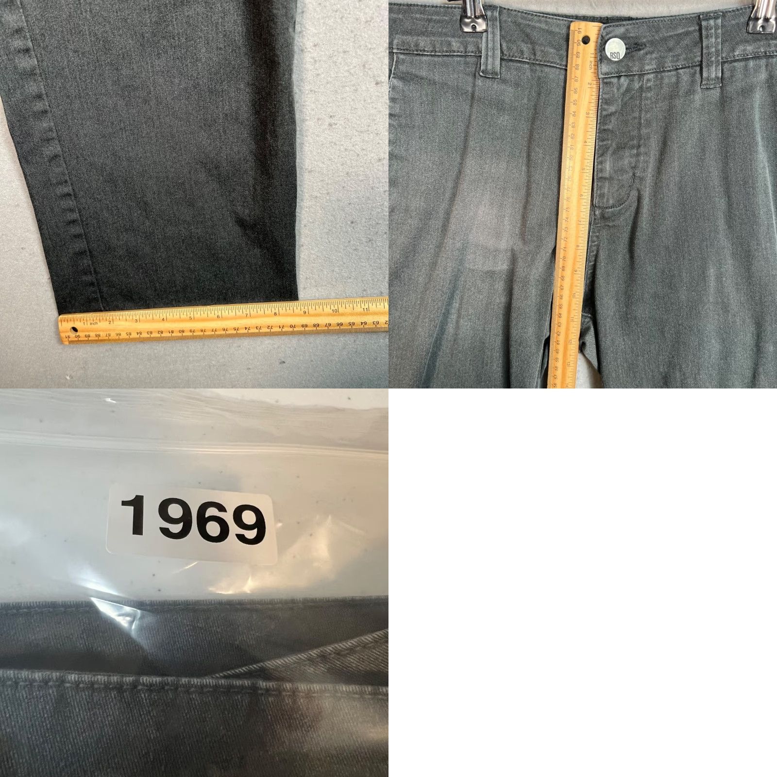 Rsq RSQ New York Slim Straight Chino Pants Mens 36 x 30 Dark Gray Cotton Blend Size US 36 / EU 52 - 8 Thumbnail