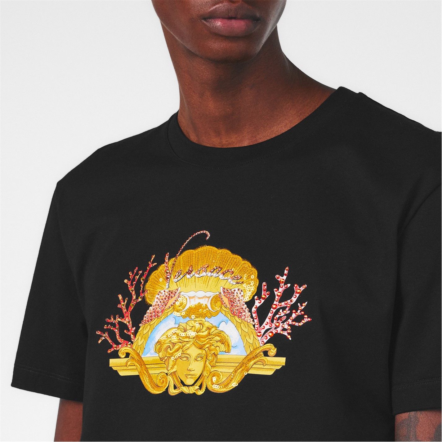 Versace o1g2r1mq0526 T-Shirt in Black Size US L / EU 52-54 / 3 - 4 Thumbnail