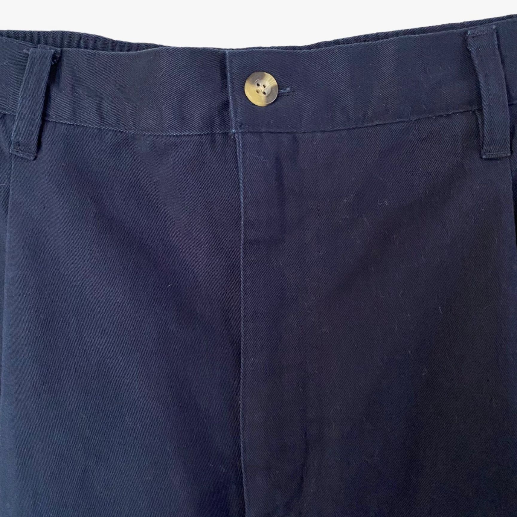 Big Dogs VINTAGE Big Dogs Chino Shorts Men's Size 38 Navy Blue Cotton Pleated Casual Preppy Size US 38 / EU 54 - 5 Thumbnail